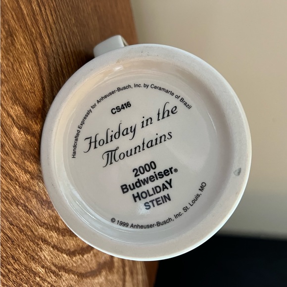Budweiser Beer Collectible Stein from 2000. Holiday in the Mountains. - Picture 10 of 17